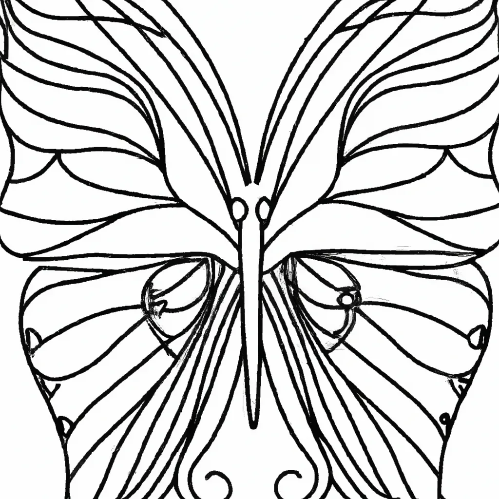 Encante-se com Desenhos de Borboletas para Colorir 23 Encante-se com Desenhos de Borboletas para Colorir 22