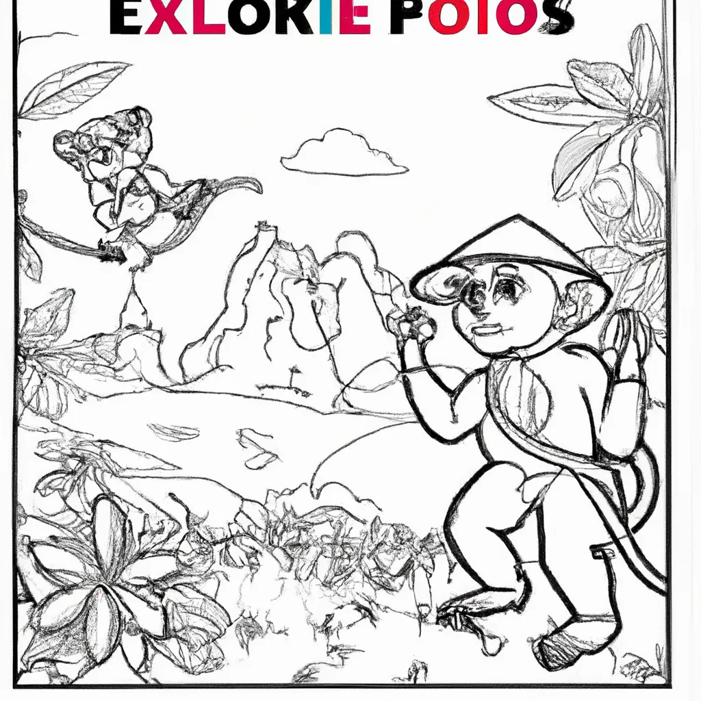 Explore a Selva com Desenhos de Macacos para Colorir 20