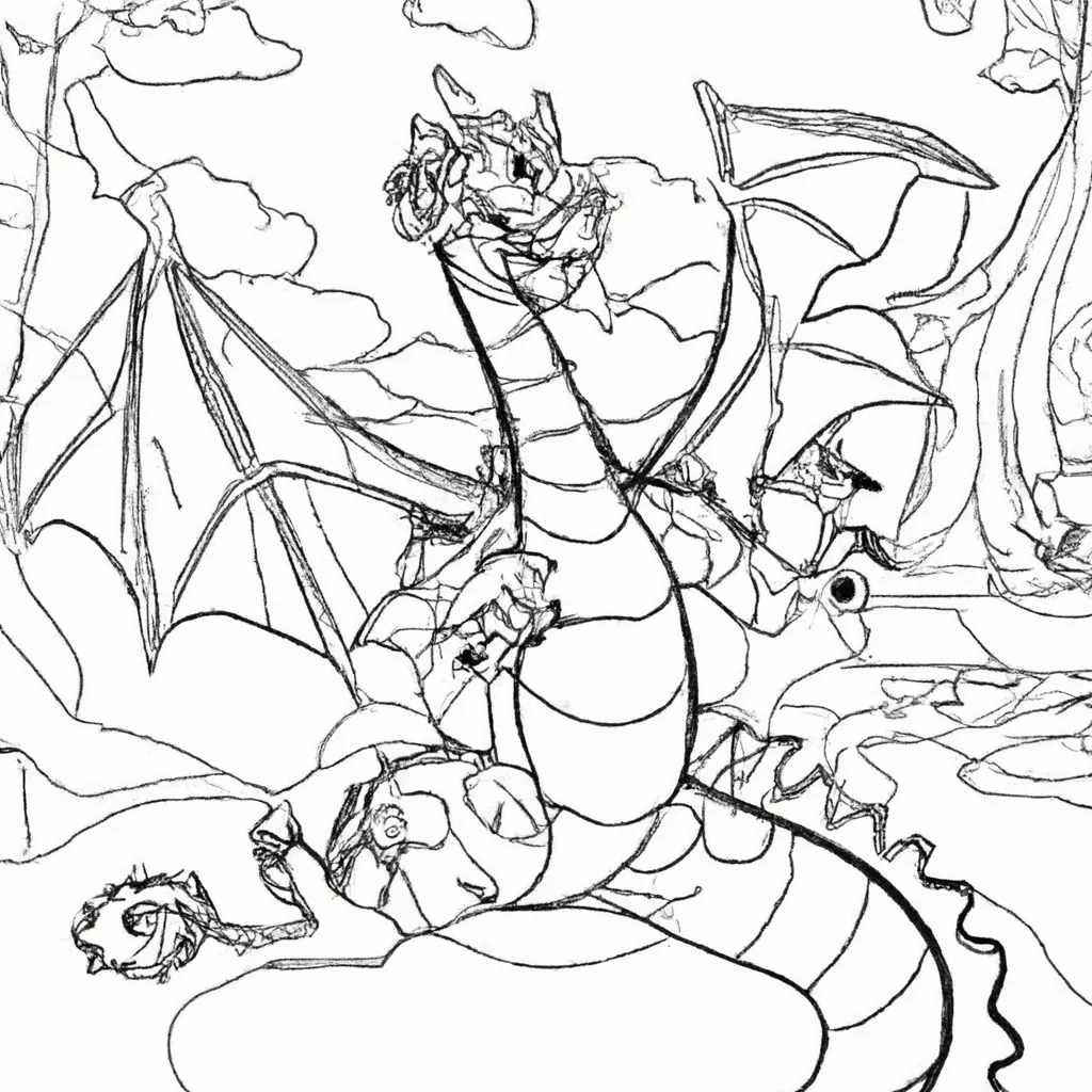 Entre no Mundo Mágico dos Desenhos de Dragões para Colorir