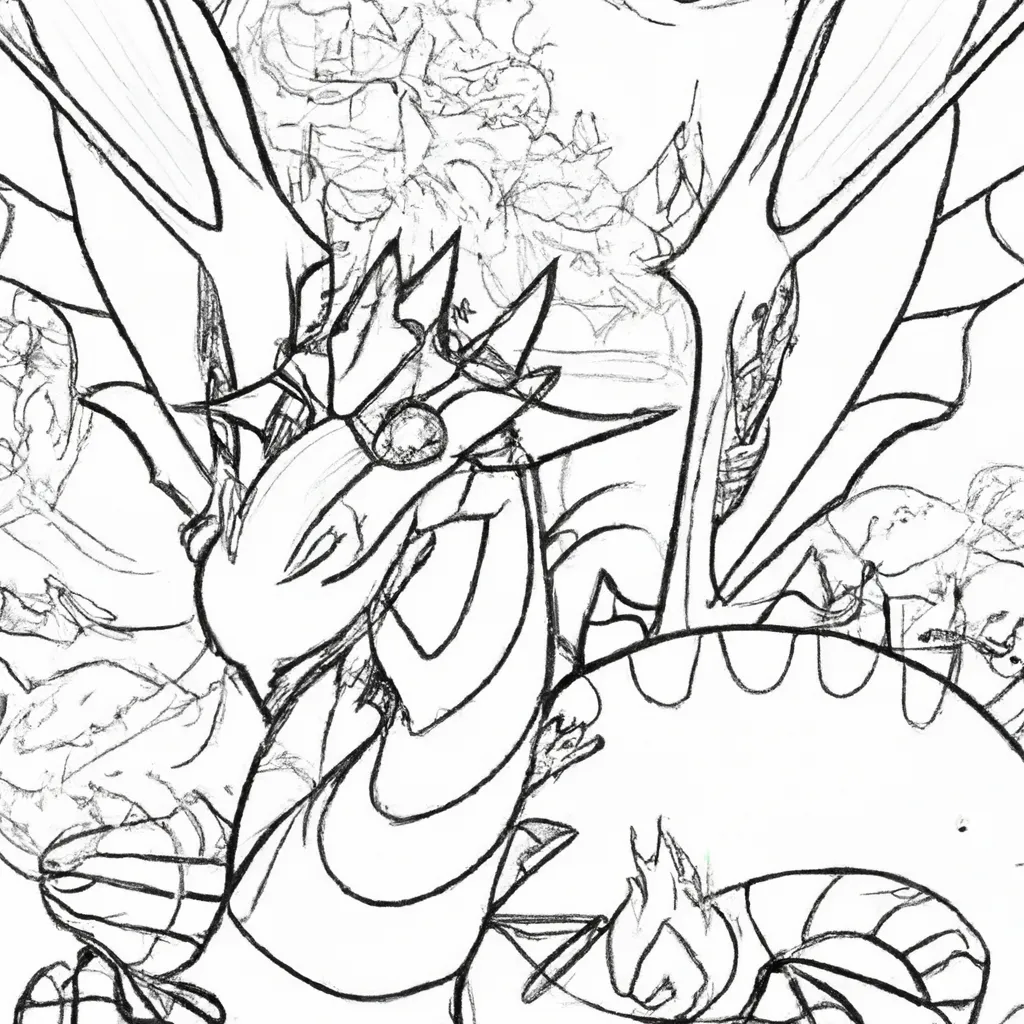 Entre no Mundo Mágico dos Desenhos de Dragões para Colorir 8