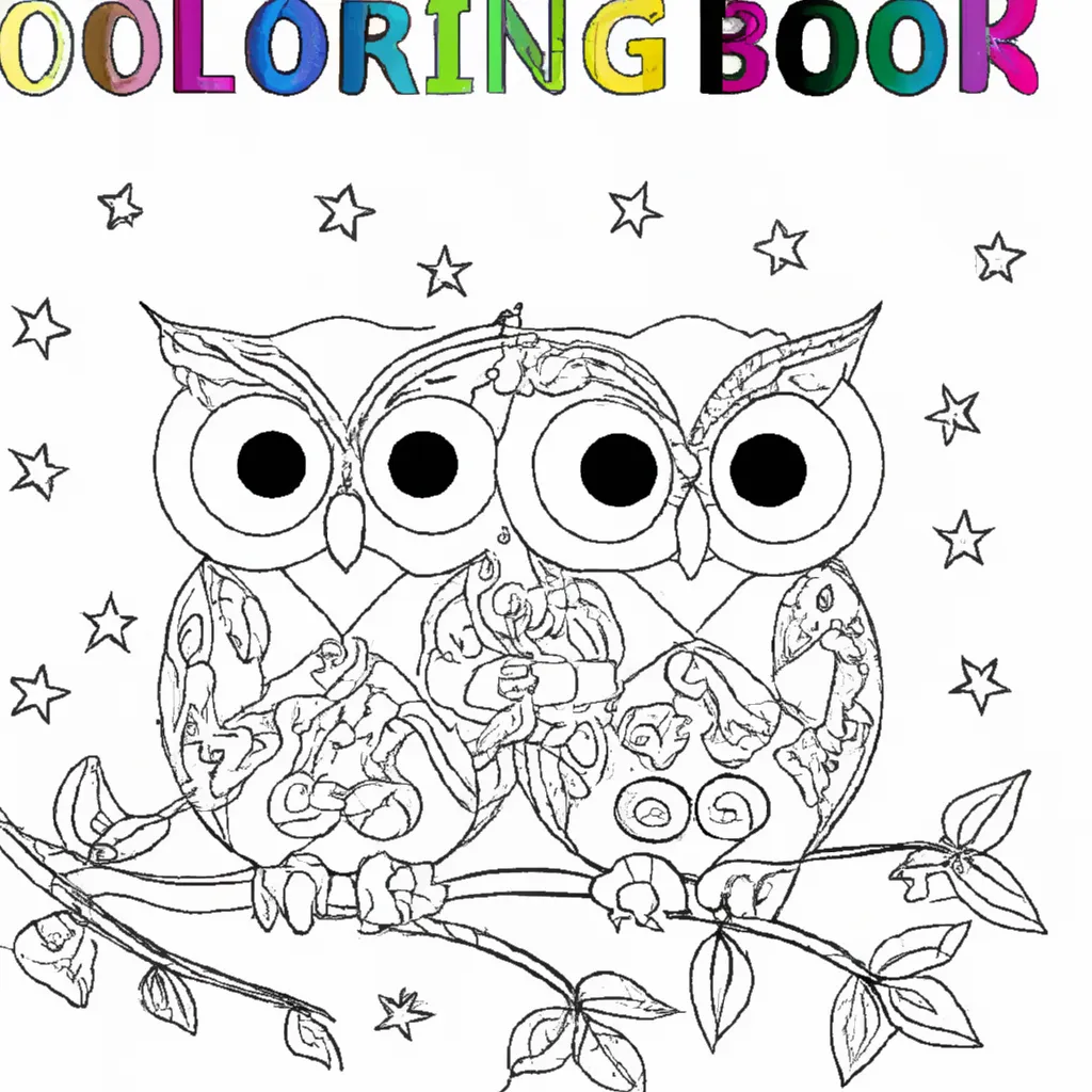 Corujas para Colorir: Noite Mágica nos Desenhos 20