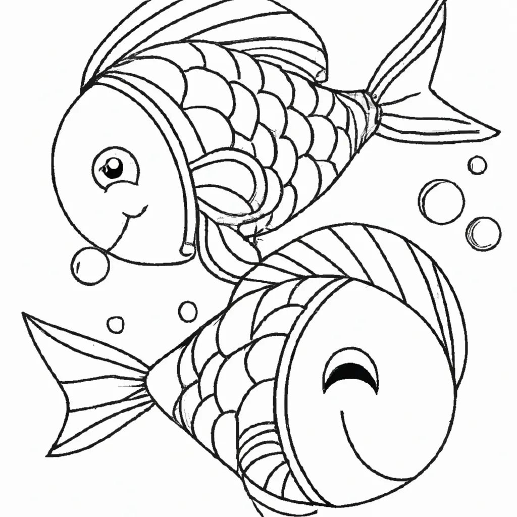 Delicie-se com os Desenhos de Peixes para Colorir 5 Delicie-se com os Desenhos de Peixes para Colorir 4
