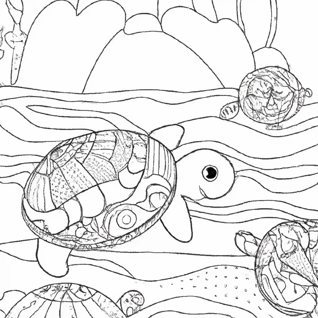 Pinte o Mundo Aquático com Desenhos de Tartarugas para Colorir 7 Pinte o Mundo Aquático com Desenhos de Tartarugas para Colorir 6