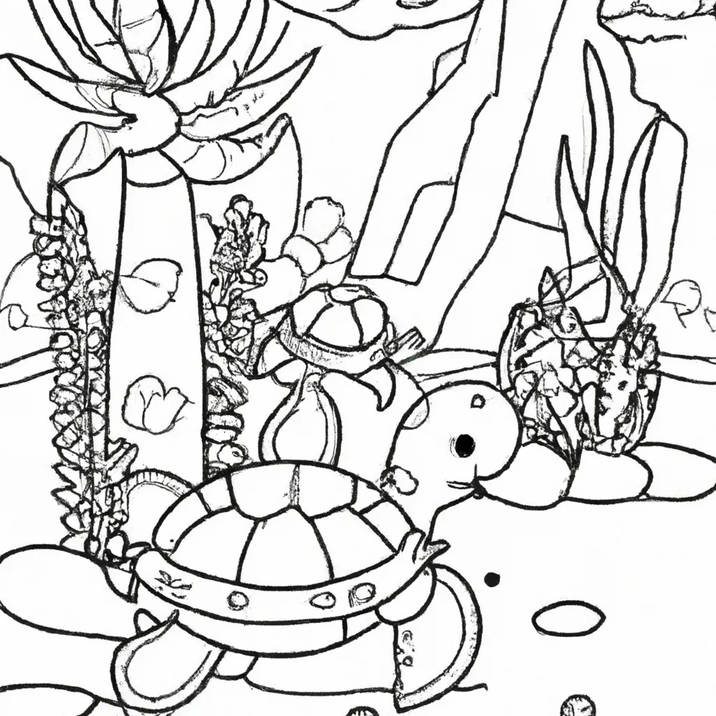 Pinte o Mundo Aquático com Desenhos de Tartarugas para Colorir 23 Pinte o Mundo Aquático com Desenhos de Tartarugas para Colorir 22