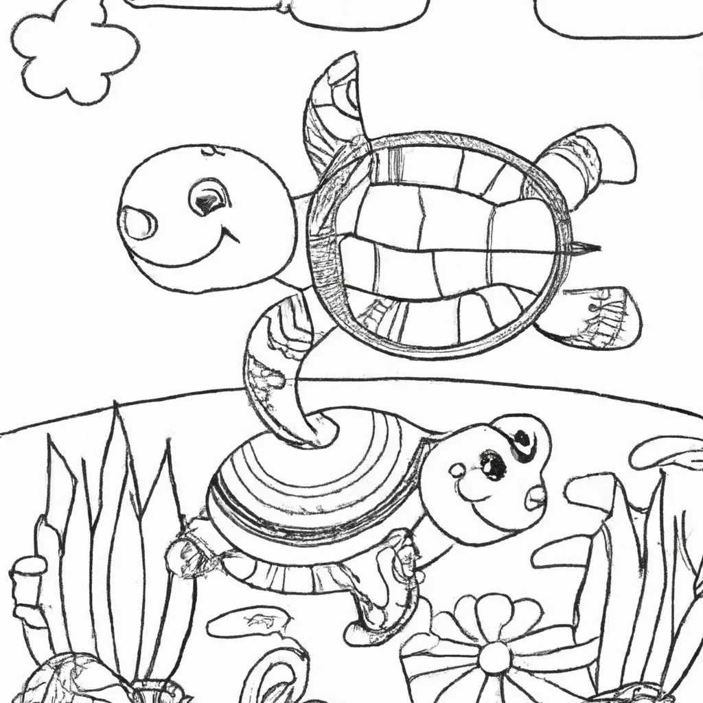 Pinte o Mundo Aquático com Desenhos de Tartarugas para Colorir 27 Pinte o Mundo Aquático com Desenhos de Tartarugas para Colorir 26