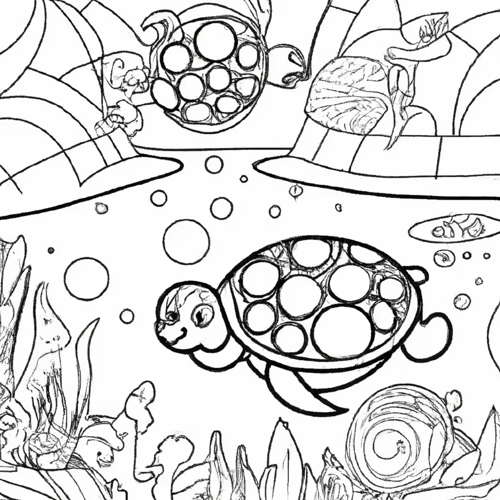 Pinte o Mundo Aquático com Desenhos de Tartarugas para Colorir 13 Pinte o Mundo Aquático com Desenhos de Tartarugas para Colorir 12