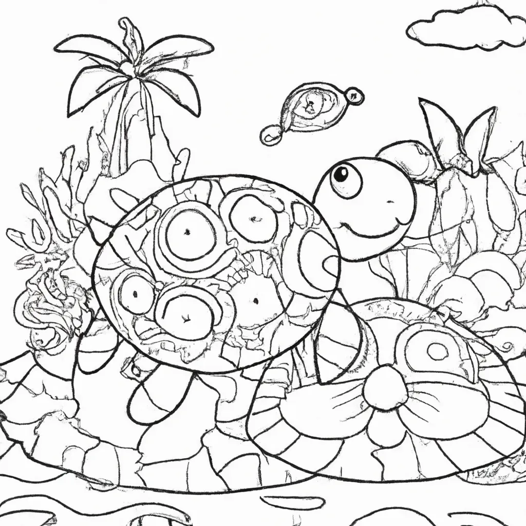 Pinte o Mundo Aquático com Desenhos de Tartarugas para Colorir 15 Pinte o Mundo Aquático com Desenhos de Tartarugas para Colorir 14