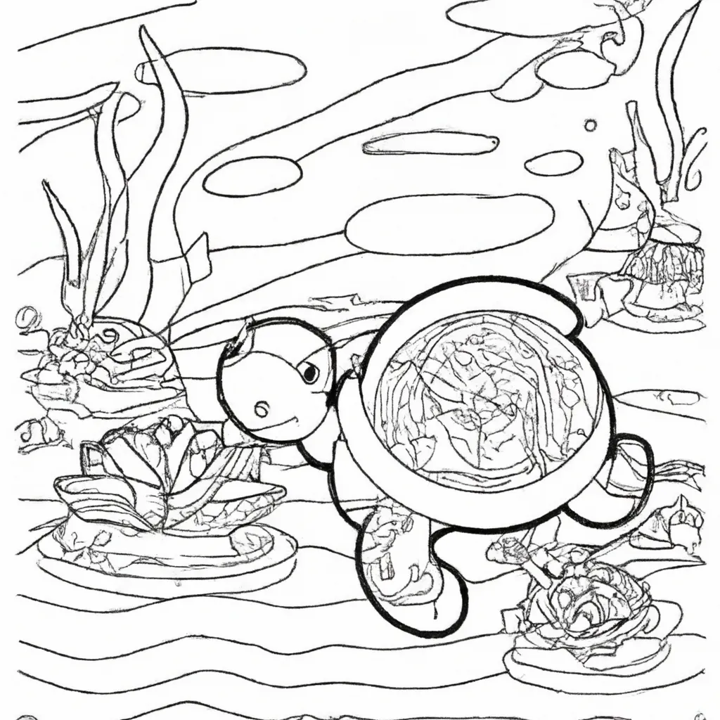 Pinte o Mundo Aquático com Desenhos de Tartarugas para Colorir 17 Pinte o Mundo Aquático com Desenhos de Tartarugas para Colorir 16