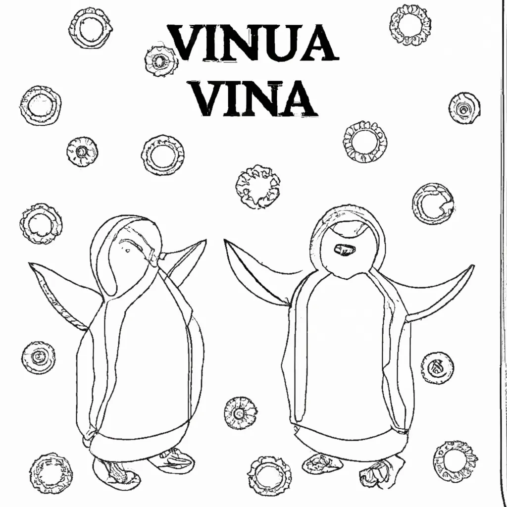 Viva o Encanto do Inverno com Desenhos de Pinguins para Colorir 20