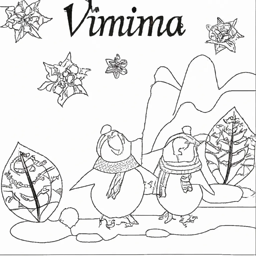 Viva o Encanto do Inverno com Desenhos de Pinguins para Colorir 8