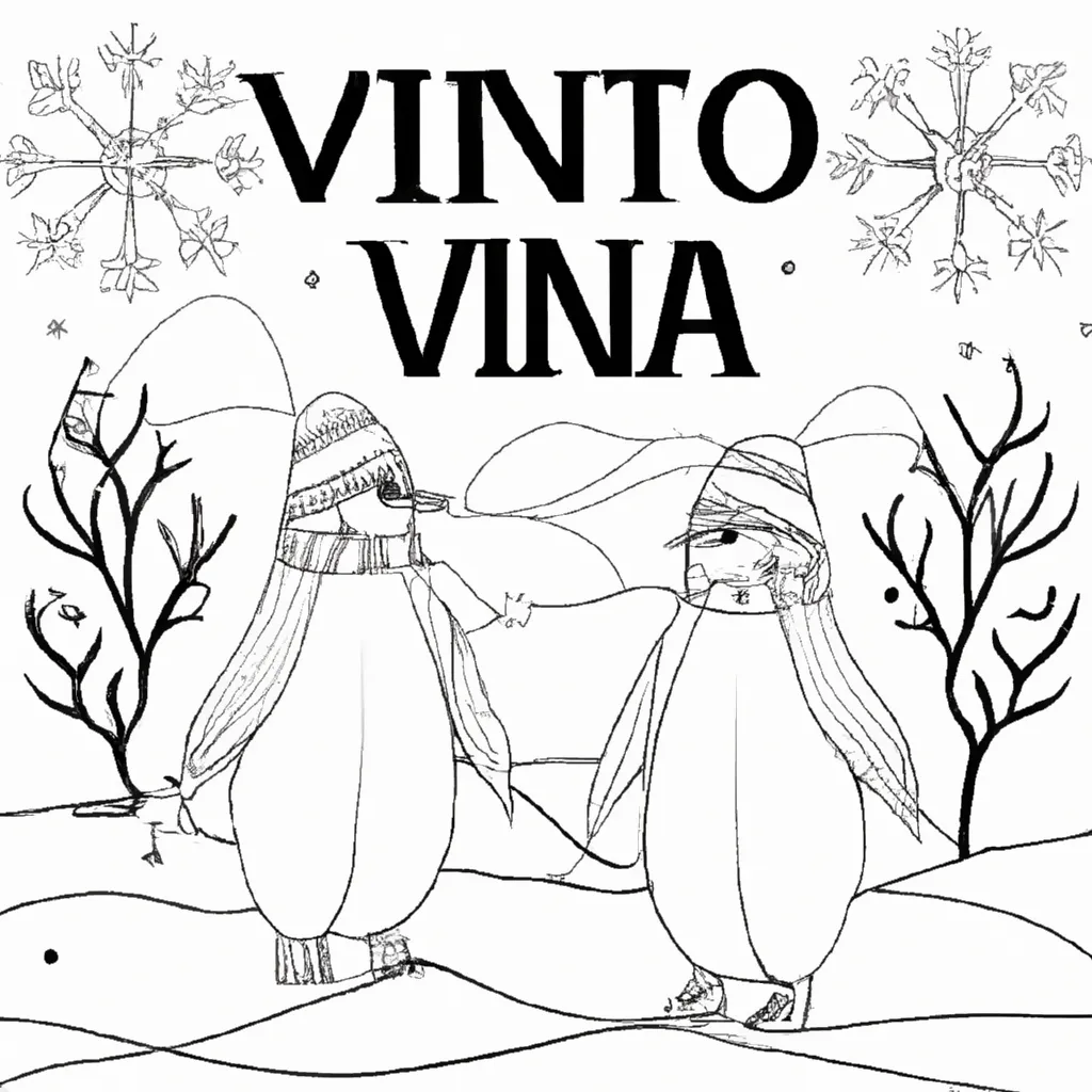 Viva o Encanto do Inverno com Desenhos de Pinguins para Colorir 26