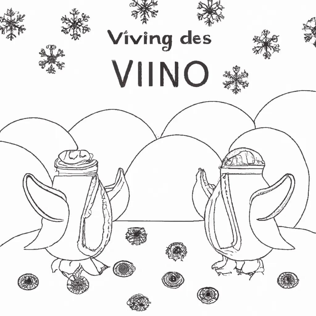 Viva o Encanto do Inverno com Desenhos de Pinguins para Colorir 12