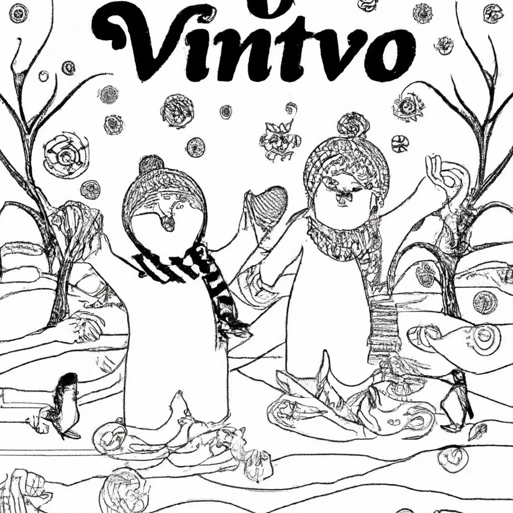 Viva o Encanto do Inverno com Desenhos de Pinguins para Colorir 16