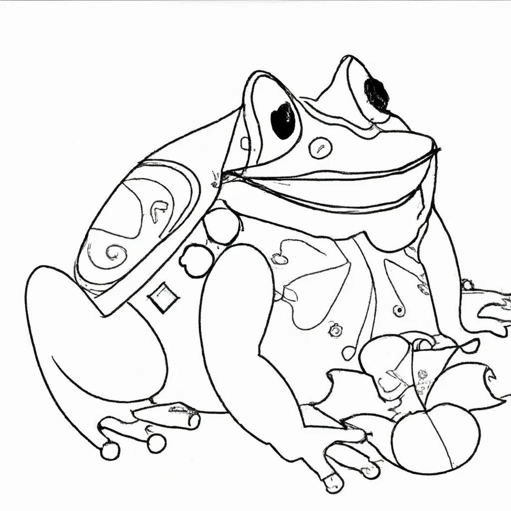 Ilumine Seu Dia com Desenhos de Sapos para Colorir 6