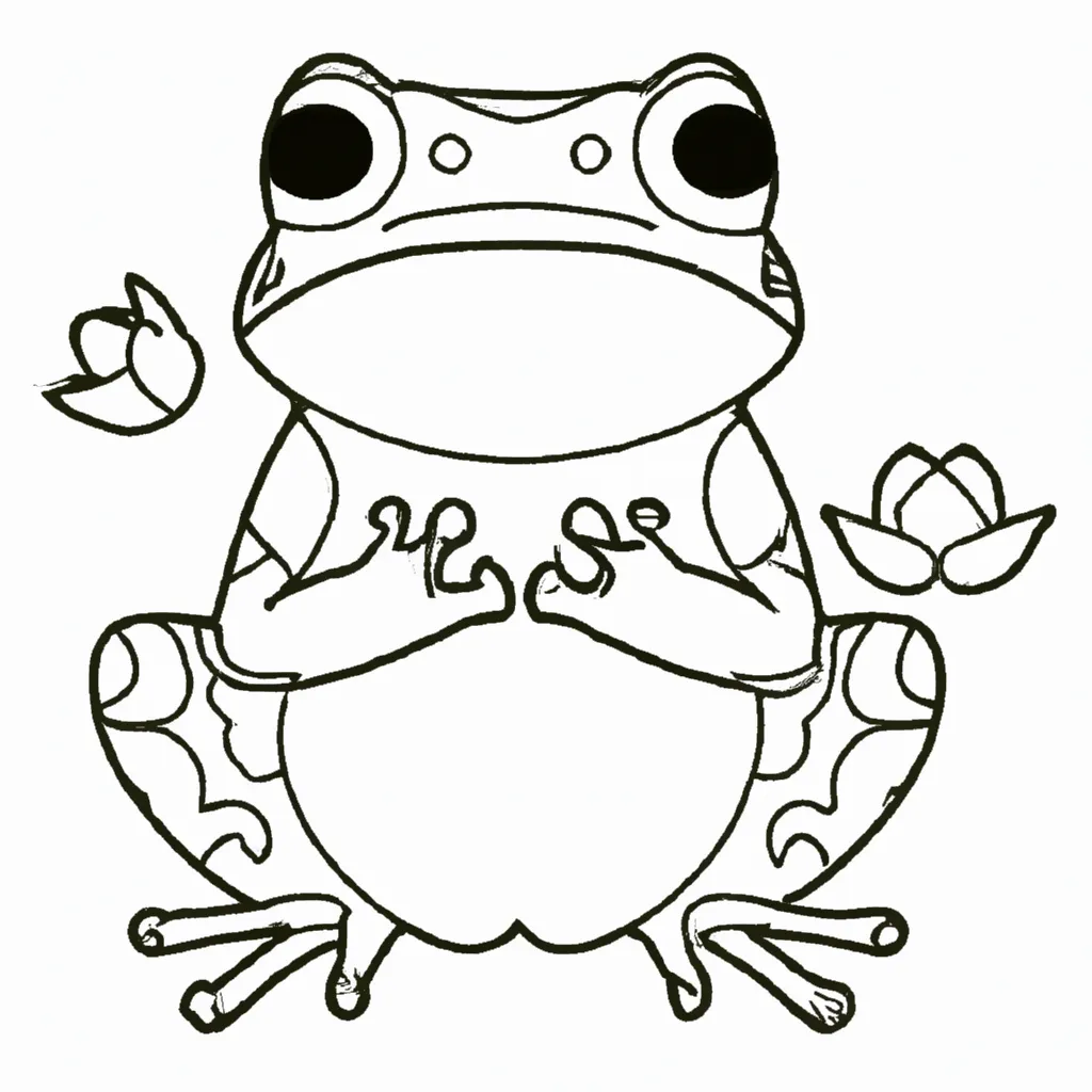 Ilumine Seu Dia com Desenhos de Sapos para Colorir 20