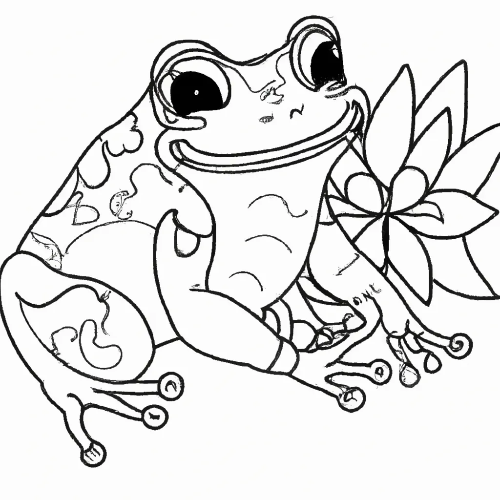 Ilumine Seu Dia com Desenhos de Sapos para Colorir 24