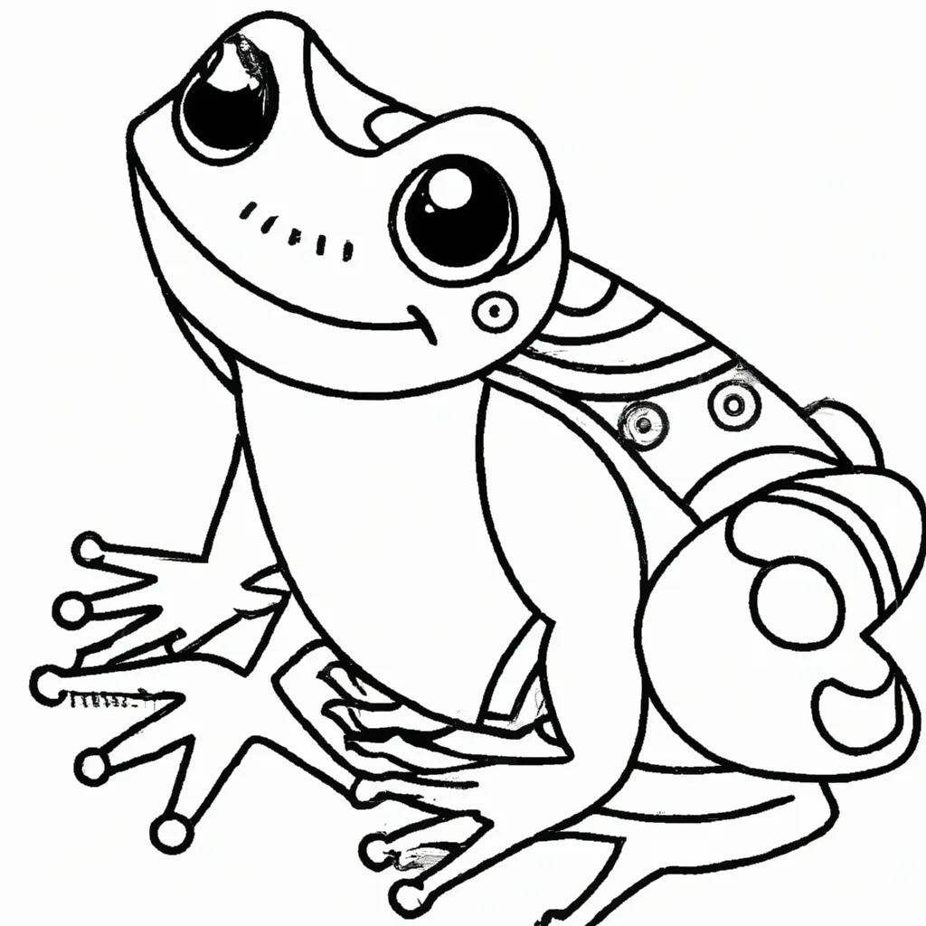 Ilumine Seu Dia com Desenhos de Sapos para Colorir 8