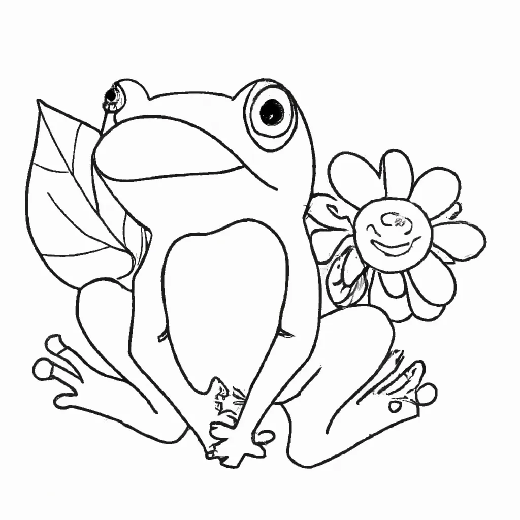 Ilumine Seu Dia com Desenhos de Sapos para Colorir 22