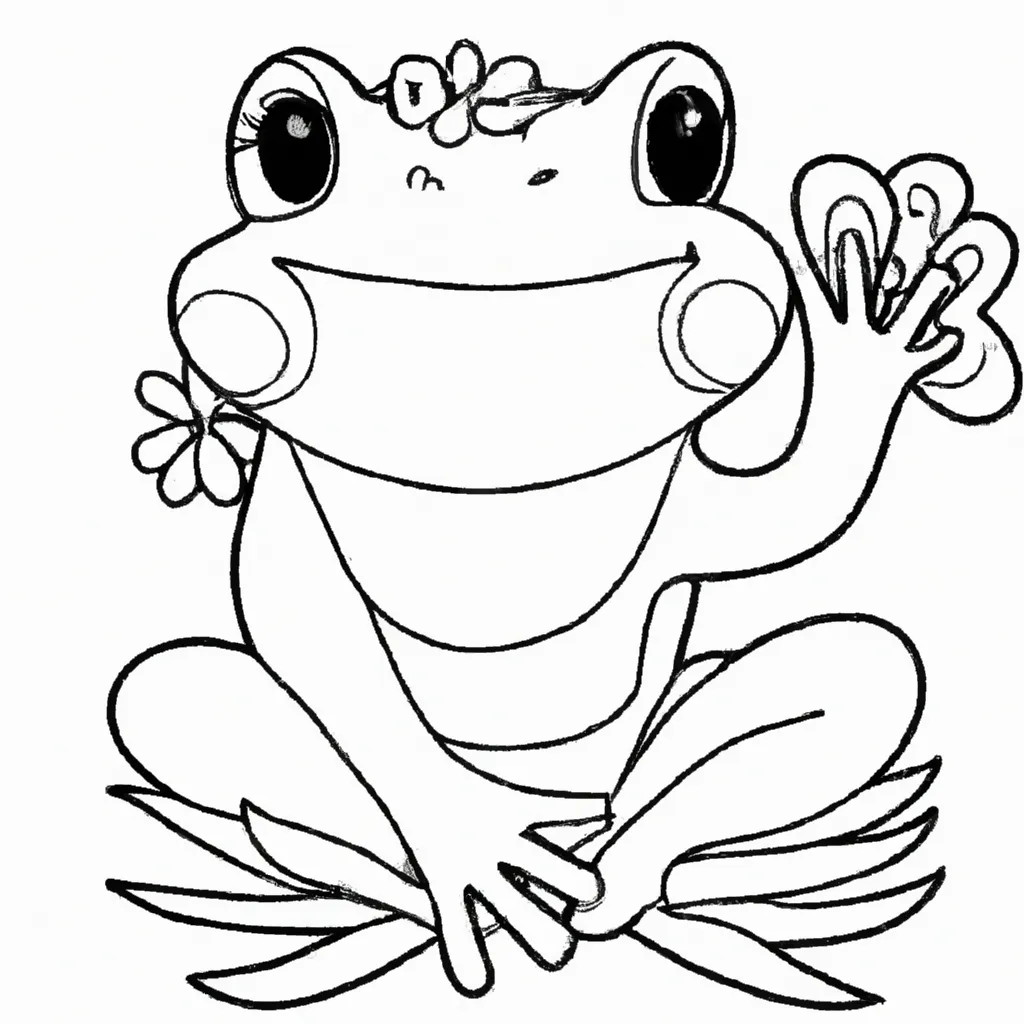 Ilumine Seu Dia com Desenhos de Sapos para Colorir 12