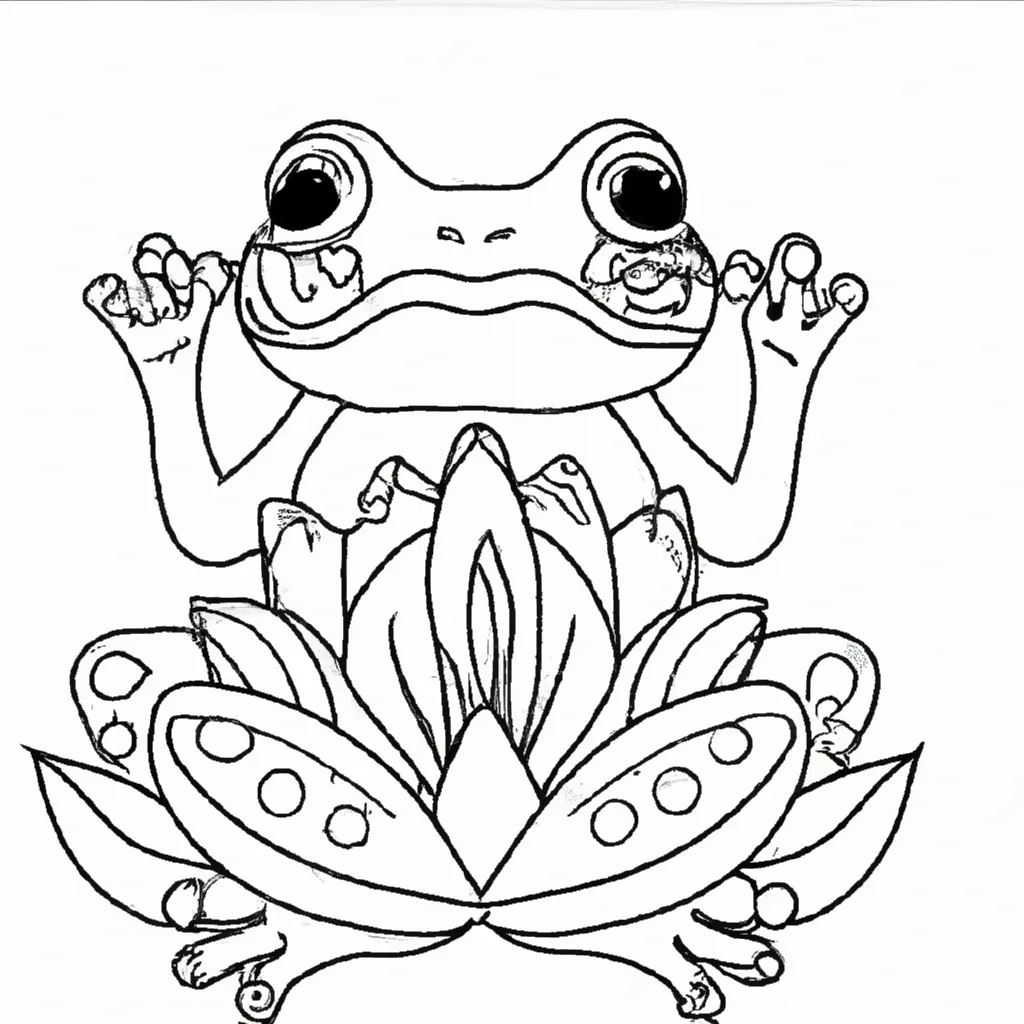 Ilumine Seu Dia com Desenhos de Sapos para Colorir 14