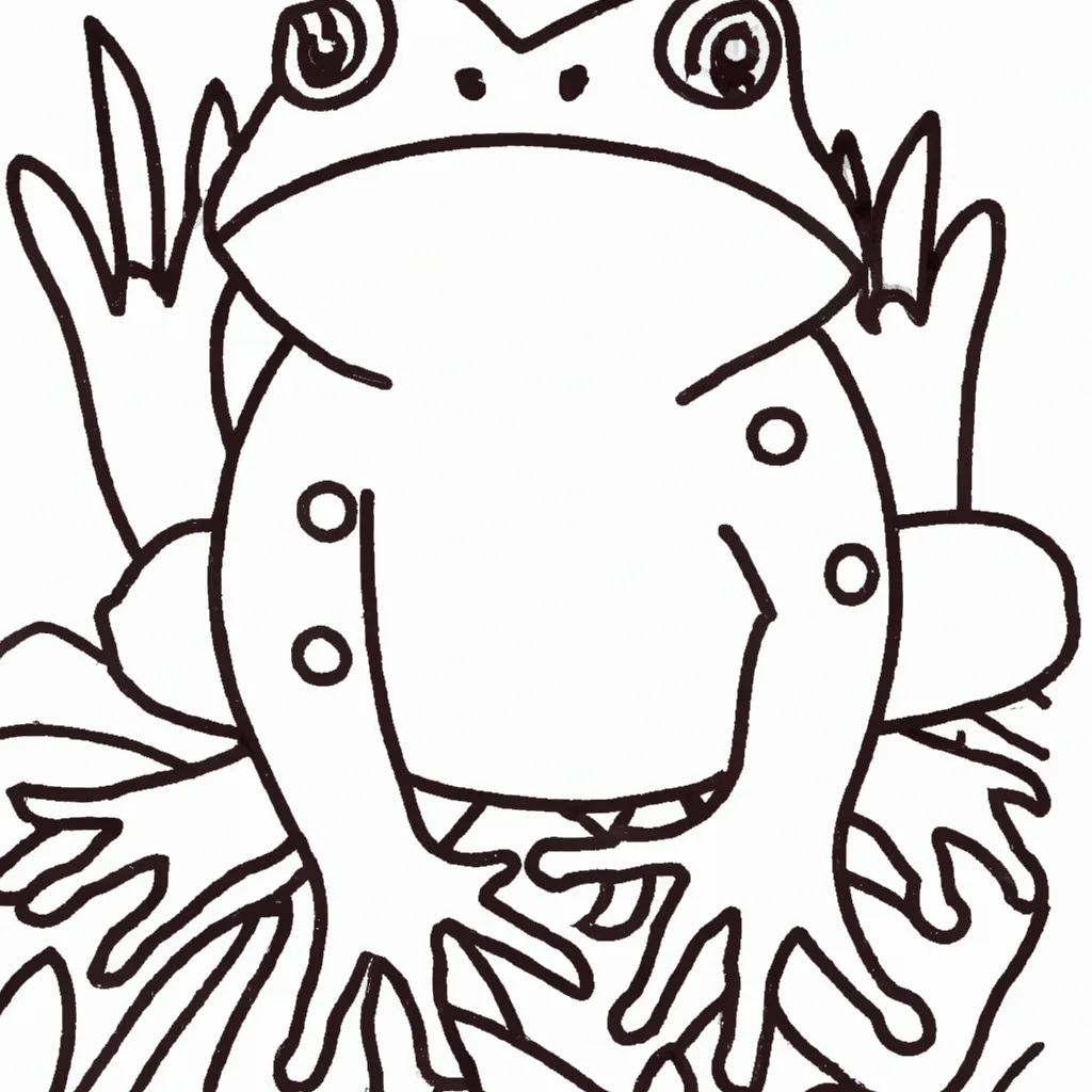 Ilumine Seu Dia com Desenhos de Sapos para Colorir 16