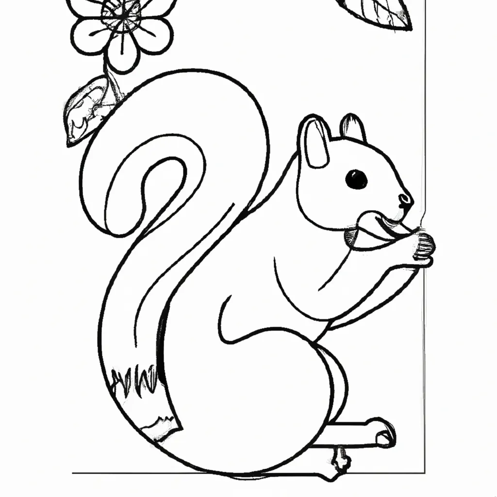 A Magia dos Desenhos de Esquilos para Colorir
