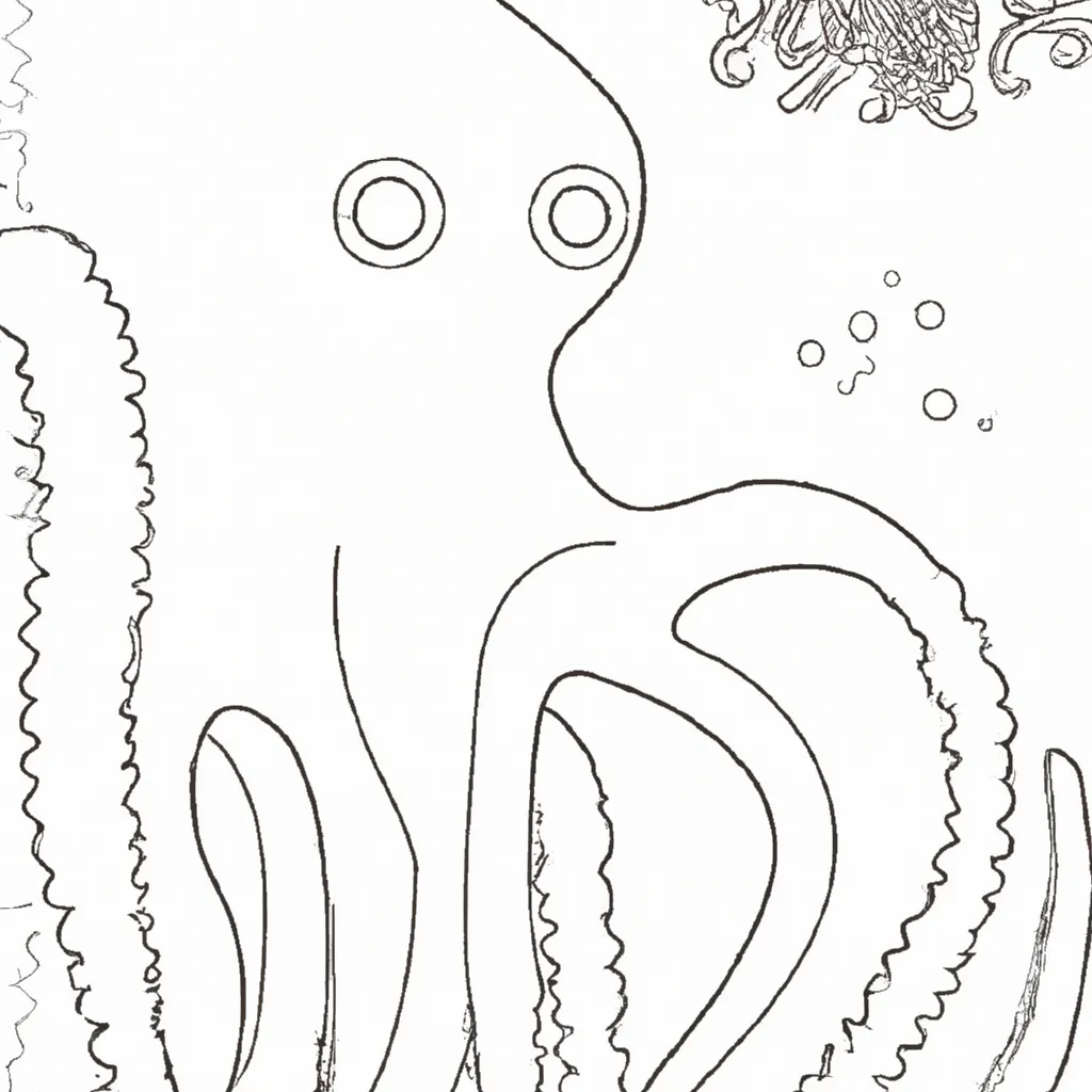 Mistério Marinho: Desenhos de Polvos para Colorir 2