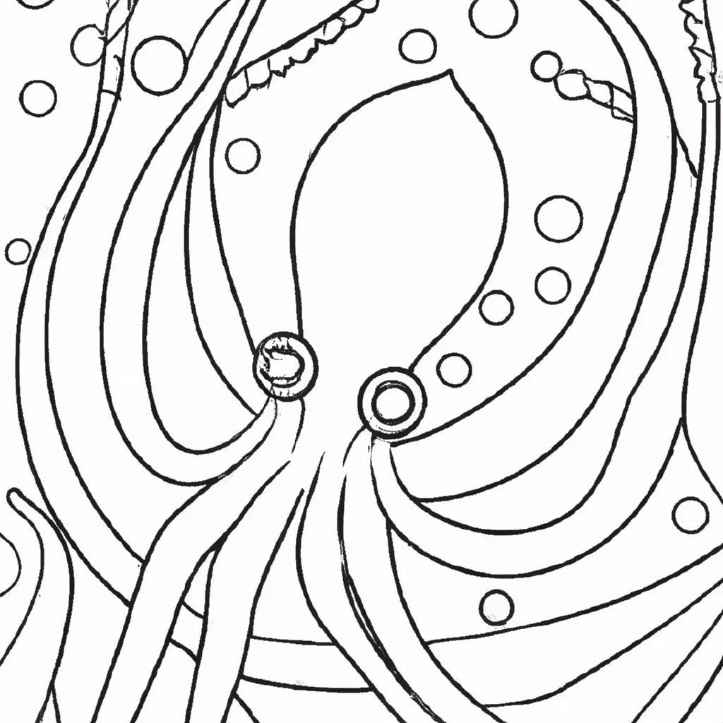 Mistério Marinho: Desenhos de Polvos para Colorir 10
