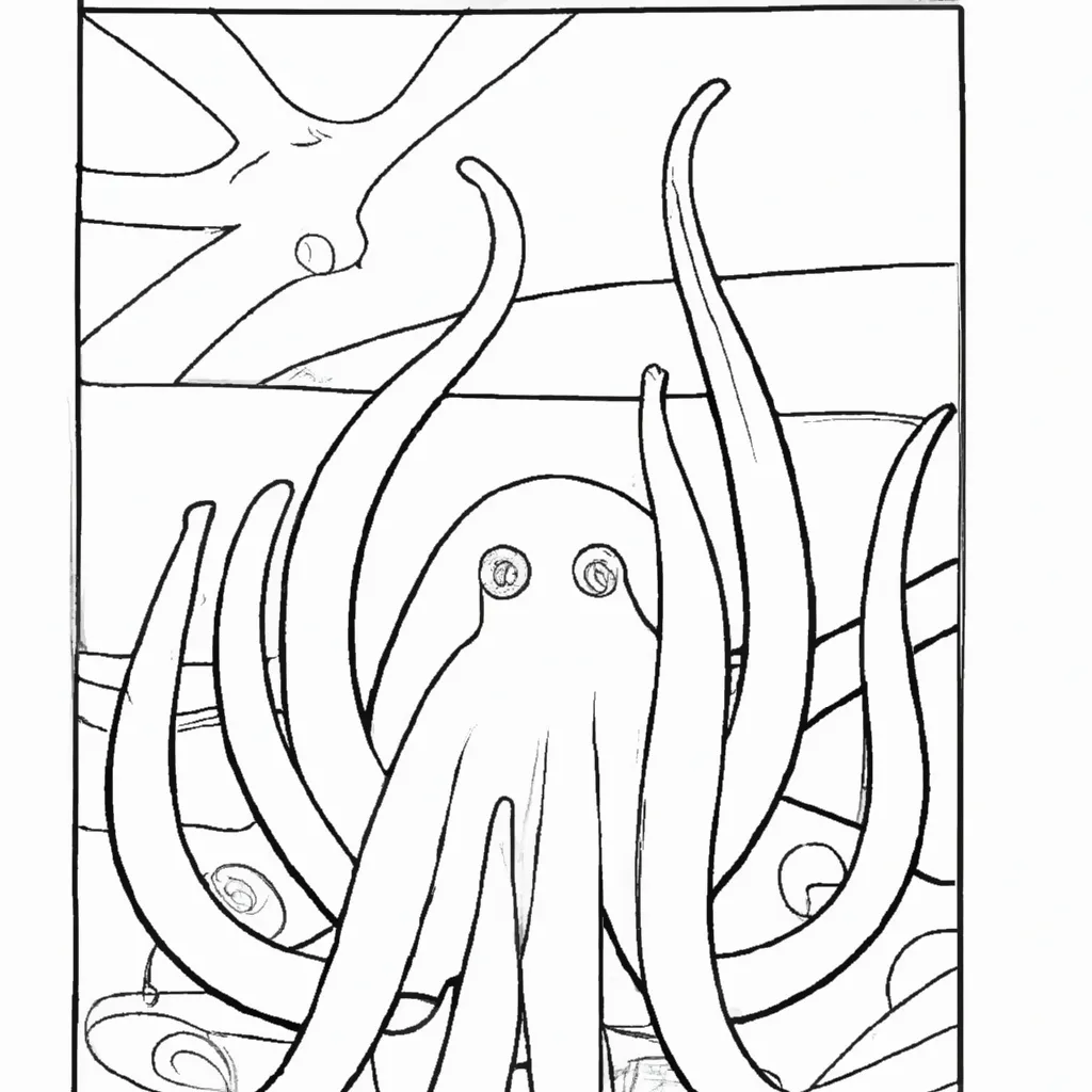Mistério Marinho: Desenhos de Polvos para Colorir 22