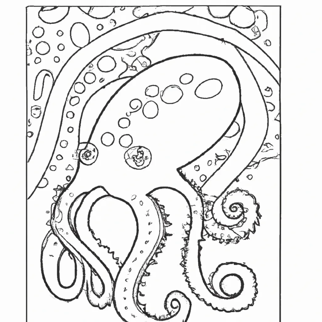 Mistério Marinho: Desenhos de Polvos para Colorir 26