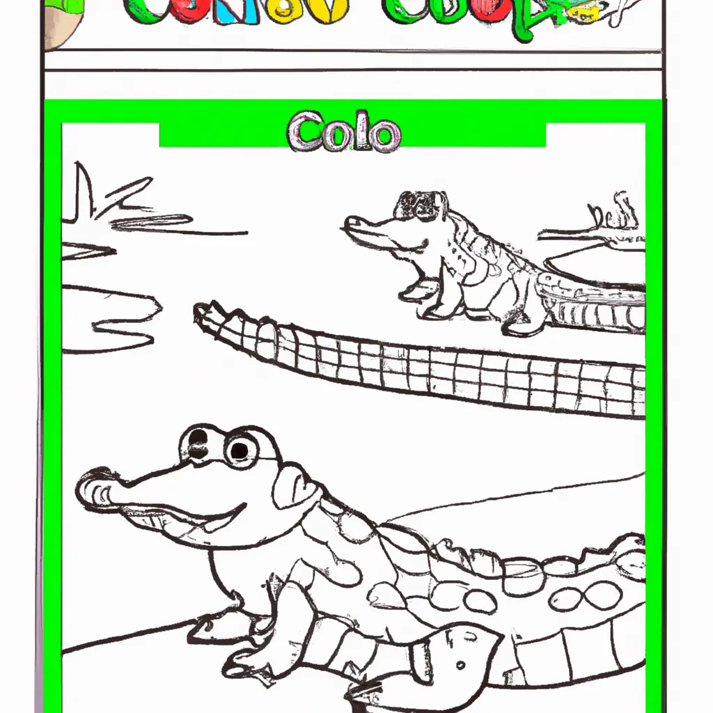 Crie Seu Próprio Zoo com Desenhos de Crocodilos para Colorir 1 Crie Seu Próprio Zoo com Desenhos de Crocodilos para Colorir