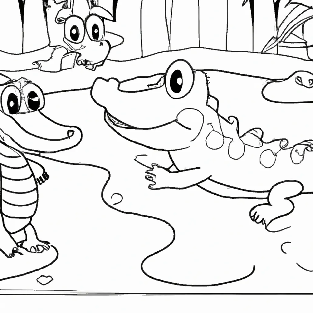 Crie Seu Próprio Zoo com Desenhos de Crocodilos para Colorir 21 Crie Seu Próprio Zoo com Desenhos de Crocodilos para Colorir 20