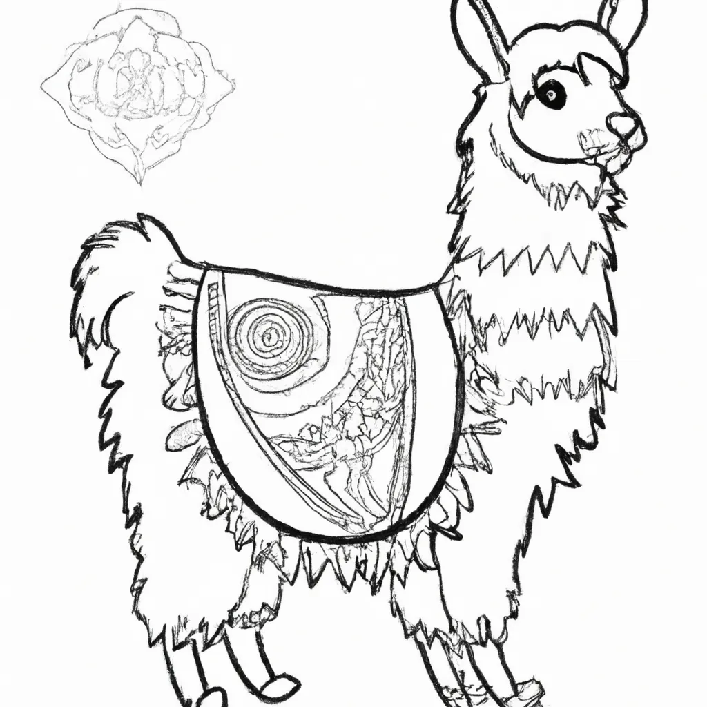 Solte a Imaginação com Desenhos de Lhamas para Colorir