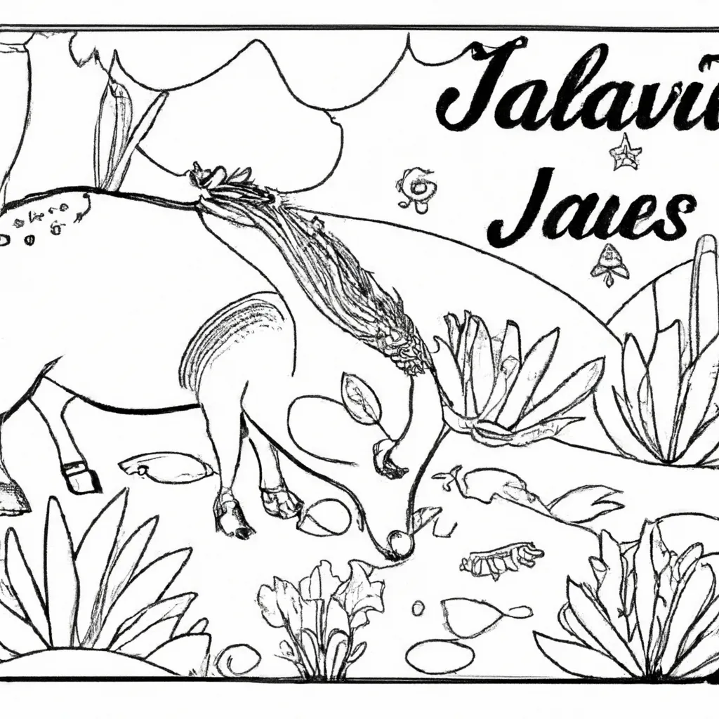 Pinte a Natureza com Desenhos de Javalis para Colorir