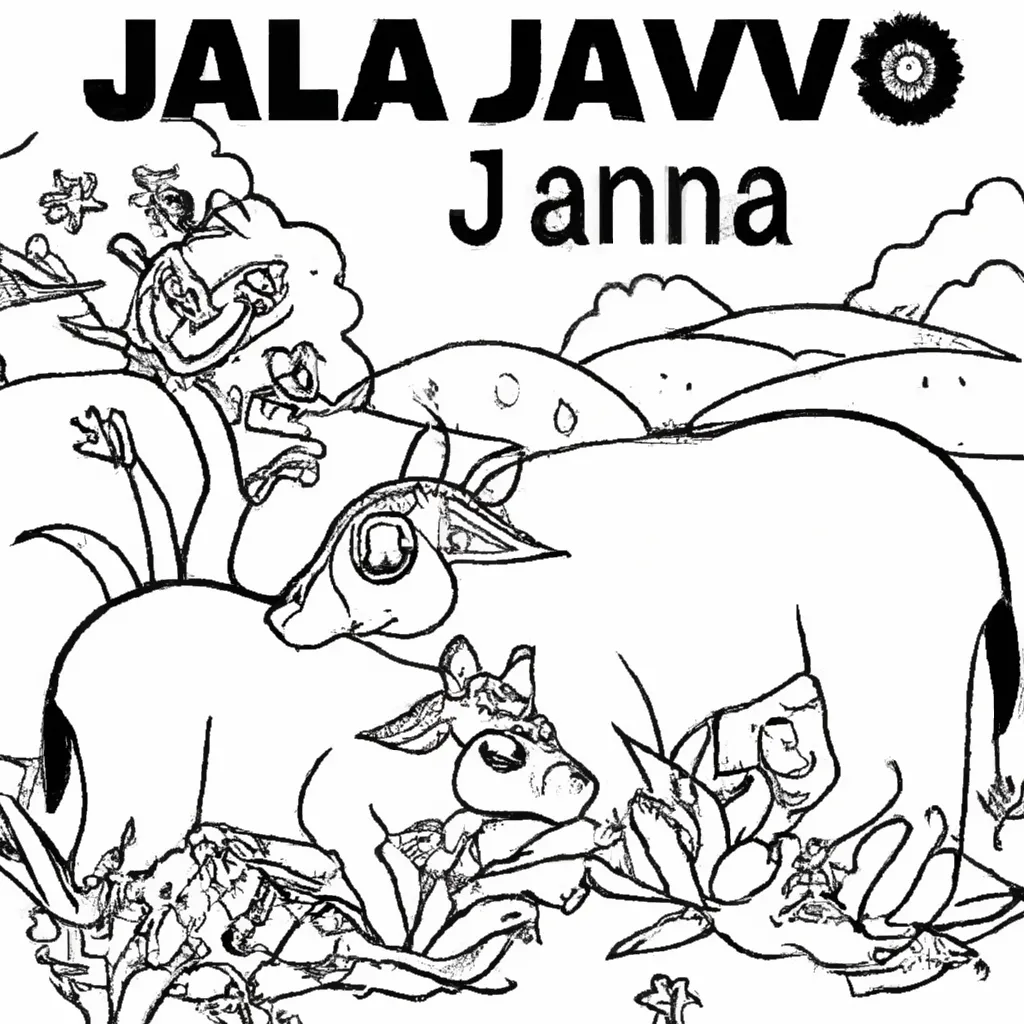 Pinte a Natureza com Desenhos de Javalis para Colorir 28