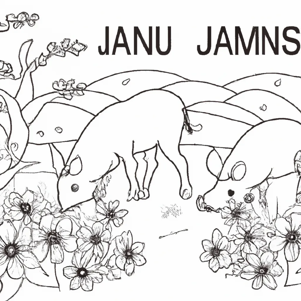 Pinte a Natureza com Desenhos de Javalis para Colorir 16