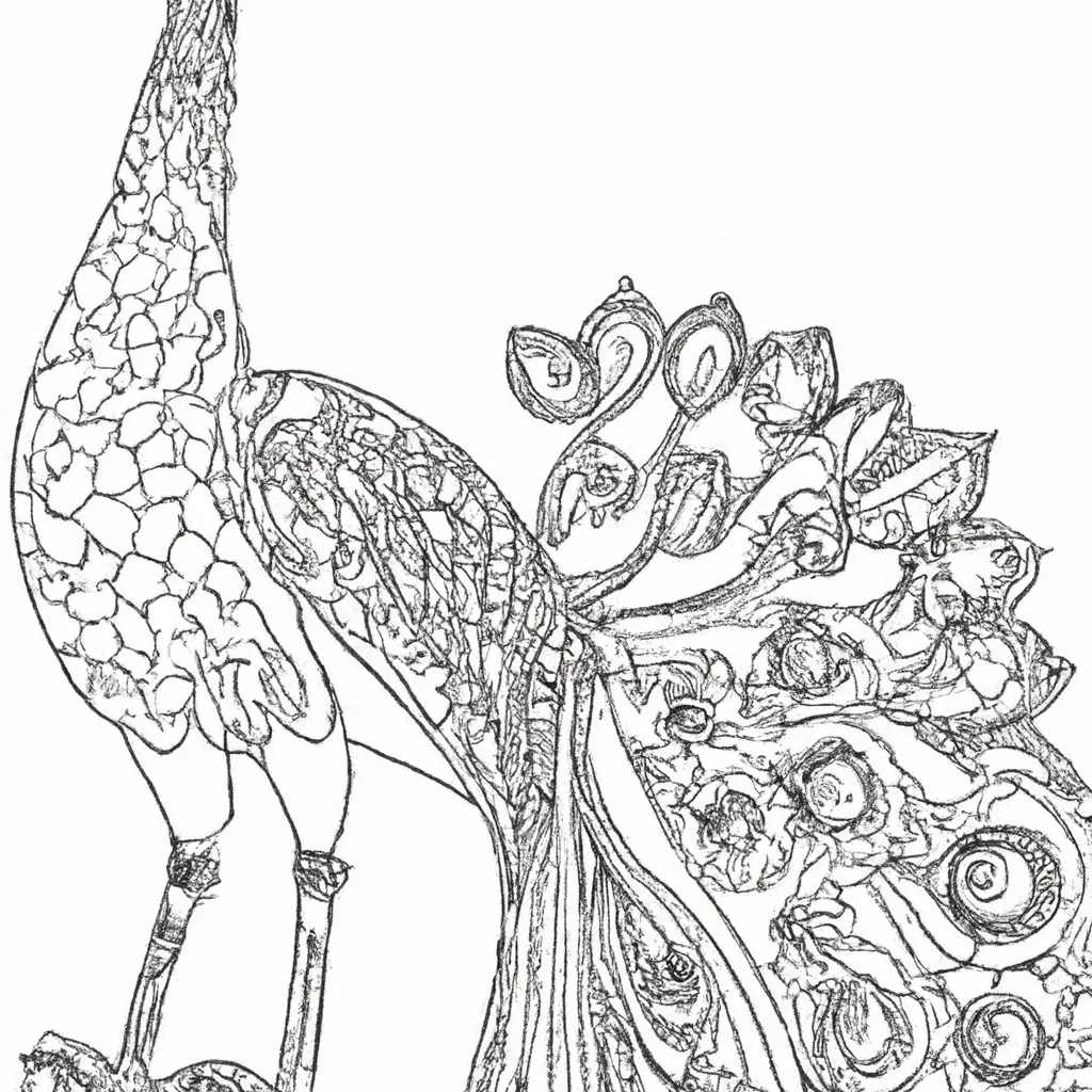Divirta-se com a Beleza dos Desenhos de Pavões para Colorir 7 Divirta-se com a Beleza dos Desenhos de Pavões para Colorir 6