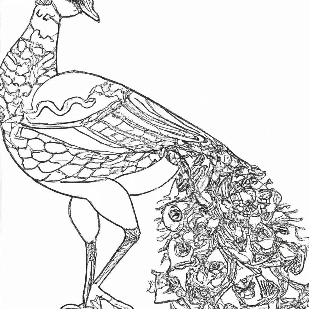 Divirta-se com a Beleza dos Desenhos de Pavões para Colorir 19 Divirta-se com a Beleza dos Desenhos de Pavões para Colorir 18