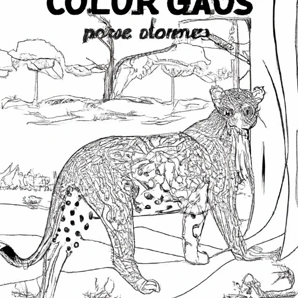 Faça um Safári em Casa com Desenhos de Guepardos para Colorir 21 Faça um Safári em Casa com Desenhos de Guepardos para Colorir 20