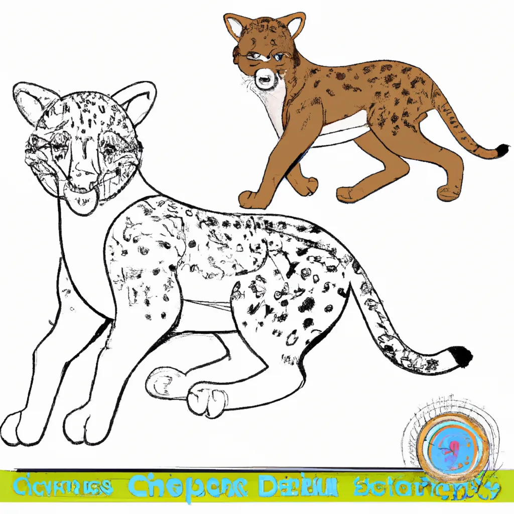 Faça um Safári em Casa com Desenhos de Guepardos para Colorir 11 Faça um Safári em Casa com Desenhos de Guepardos para Colorir 10
