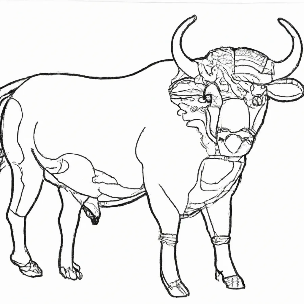 Desenhos de Búfalos para Colorir: Experiência Selvagem em Casa 22