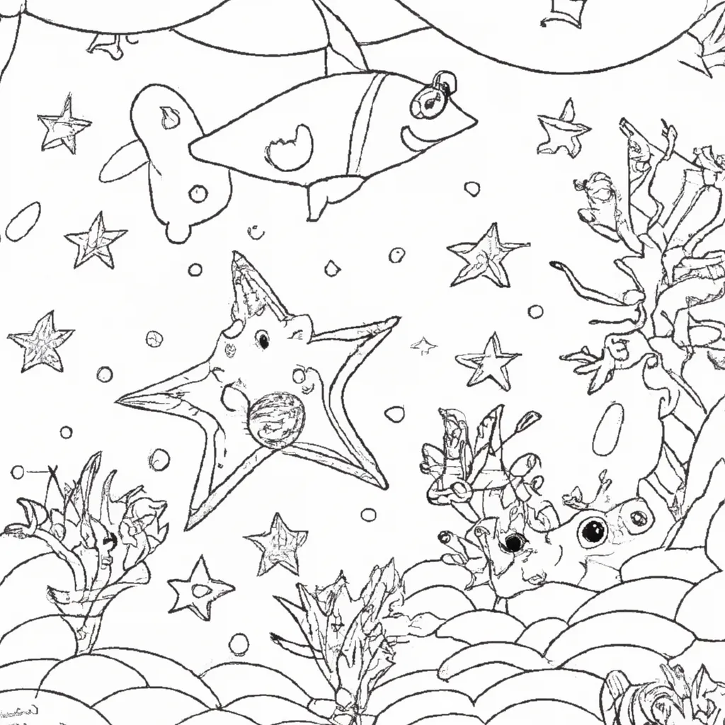 Desvende o Mundo Submarino com Desenhos de Estrelas-do-Mar para Colorir 25 Desvende o Mundo Submarino com Desenhos de Estrelas-do-Mar para Colorir 24