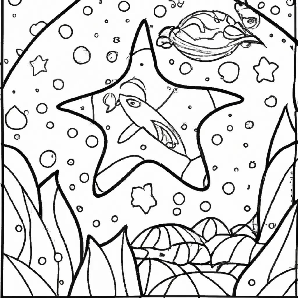 Desvende o Mundo Submarino com Desenhos de Estrelas-do-Mar para Colorir 5 Desvende o Mundo Submarino com Desenhos de Estrelas-do-Mar para Colorir 4