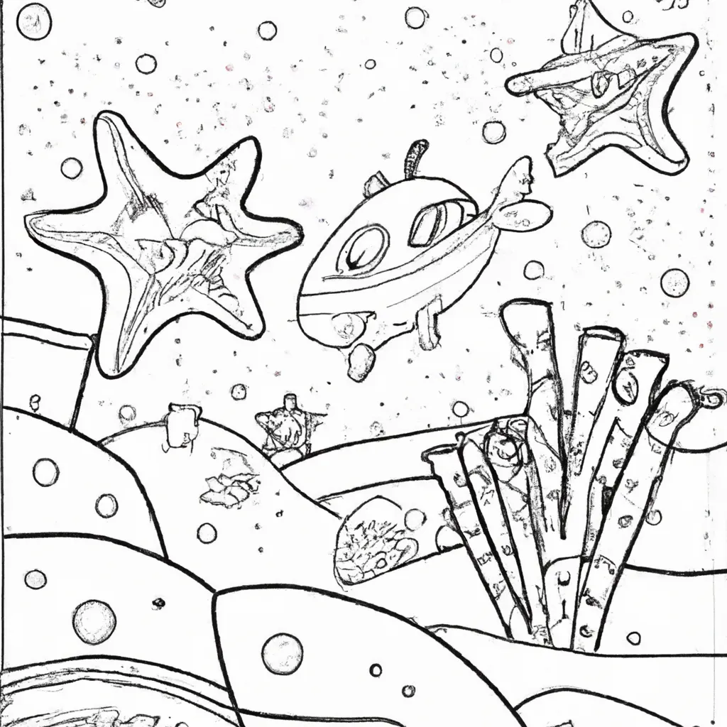 Desvende o Mundo Submarino com Desenhos de Estrelas-do-Mar para Colorir 11 Desvende o Mundo Submarino com Desenhos de Estrelas-do-Mar para Colorir 10
