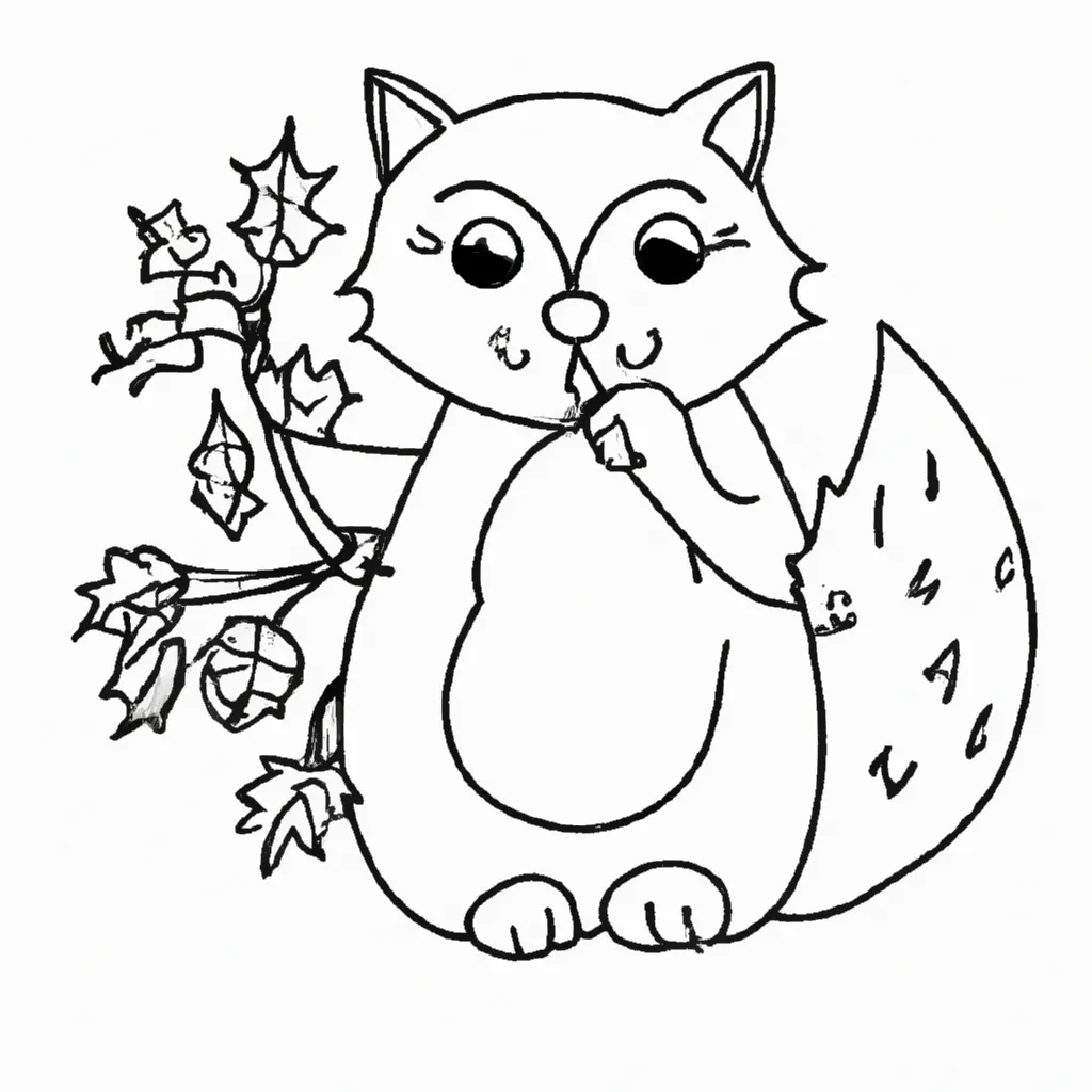 Explore a Beleza dos Desenhos de Guaxinins para Colorir 6