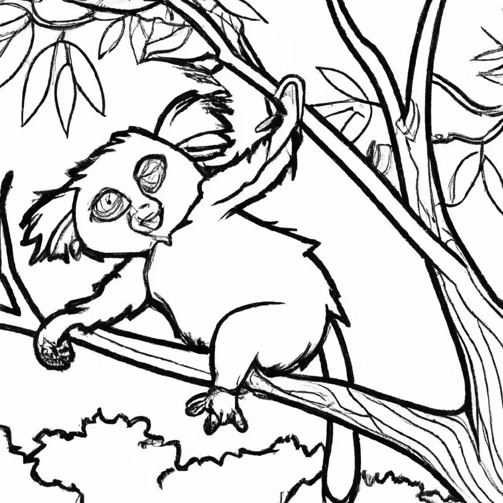 Explore a Beleza dos Desenhos de Guaxinins para Colorir 22