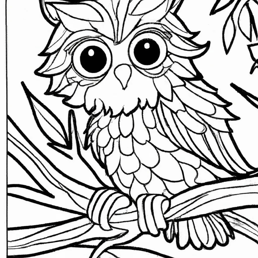 As Aves Noturnas Ganham Vida nos Desenhos de Corujas para Colorir