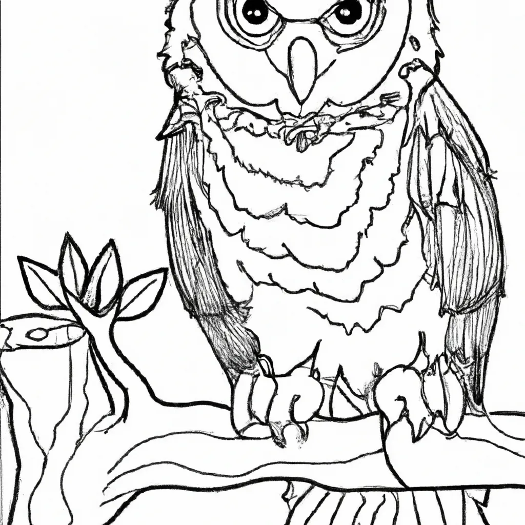 As Aves Noturnas Ganham Vida nos Desenhos de Corujas para Colorir 2