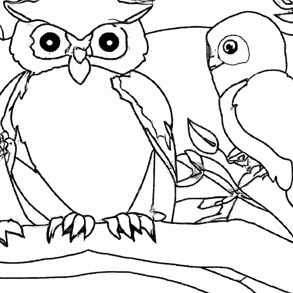 As Aves Noturnas Ganham Vida nos Desenhos de Corujas para Colorir 28