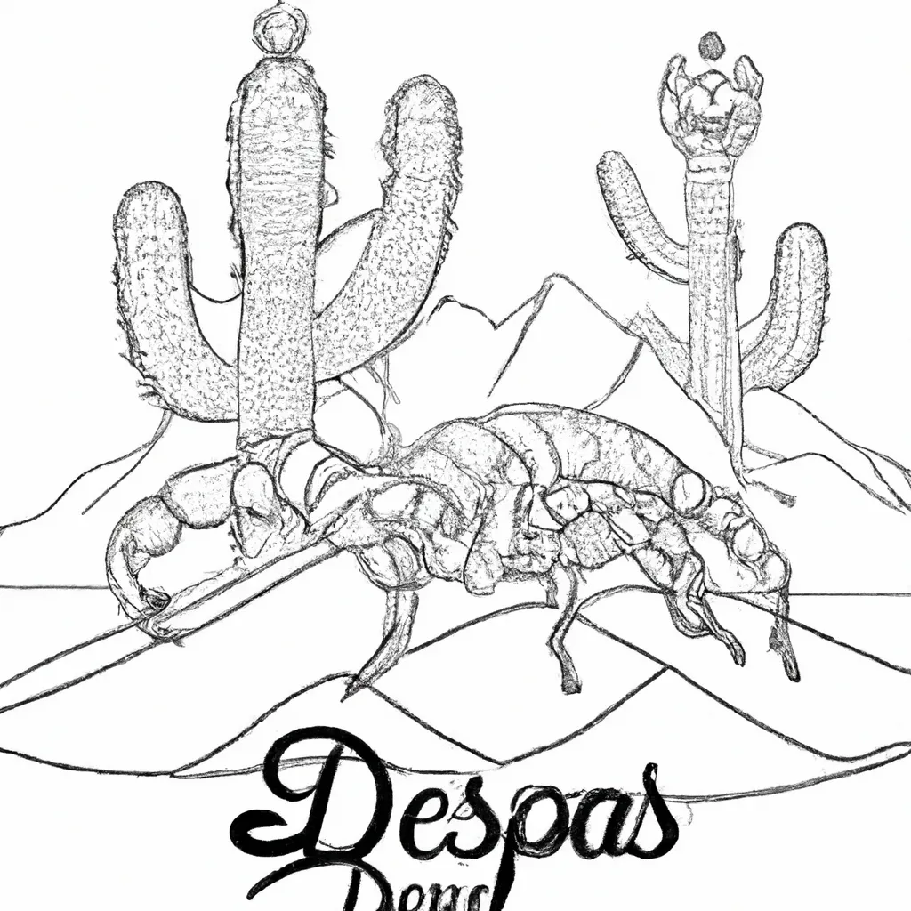 Descubra o Charme do Deserto com Desenhos de Escorpiões para Colorir 2